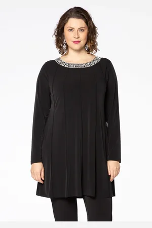 Yoek Tunieks wide bottom | Zwart | Maat 38/40