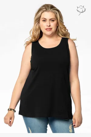 Yoek Top relax fit | Zwart | Maat 38/40