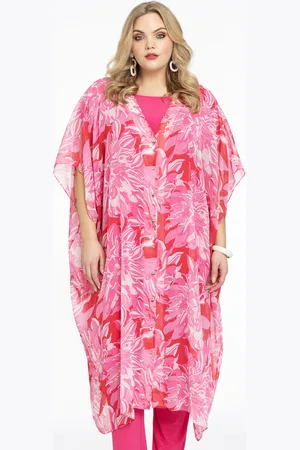 Yoek Kaftan-blouse FLORIDA | Rood | Maat 38/40