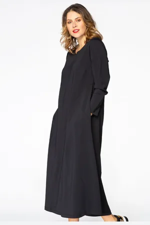 Yoek Jurk lang COCO | Zwart | Maat 38/40