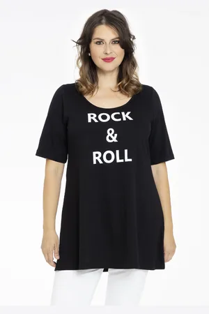 Yoek Tuniek flare Rock & Roll | Zwart | Maat 38/40