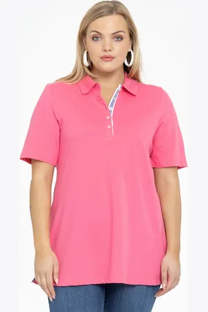 Yoek Polo-shirt flare | Roze | Maat 42/44