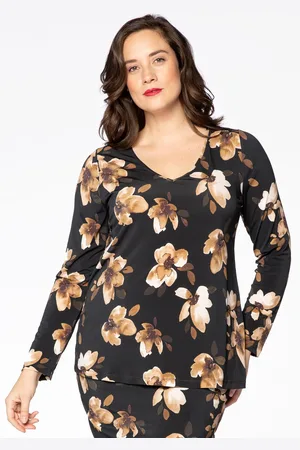 Yoek Shirt relax ROSE | Zwart | Maat 38/40