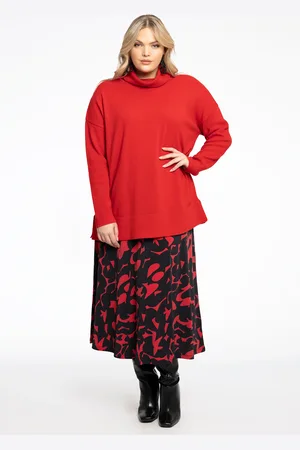 Yoek Rok A-lijn SIENNA | Zwart | Maat 38/40