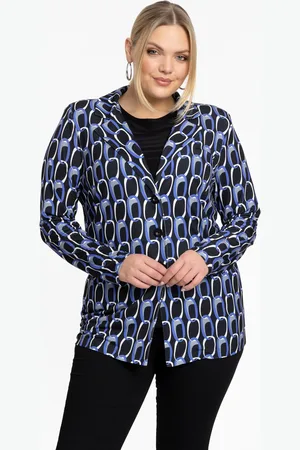 Yoek Blazer kort JILL | Zwart | Maat 38/40