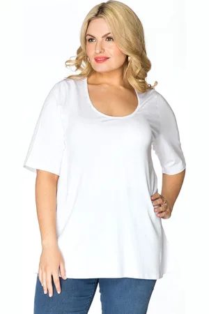 Yoek T-shirt A-lijn | Wit | Maat 38/40