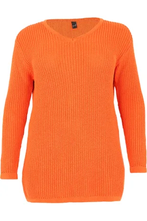 Yoek Pullover V-neck KNIT ECO | Oranje | Maat 38/40