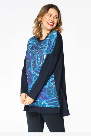 Yoek Shirt wijd | Blauw | Maat 38/40