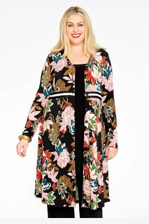 Yoek Vest met tailleband TOKYO | Zwart | Maat 38/40