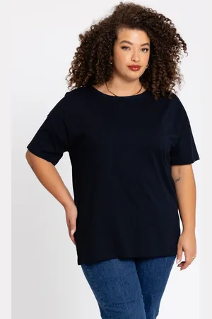 Yoek T-shirt wijd | Blauw | Maat 38/40