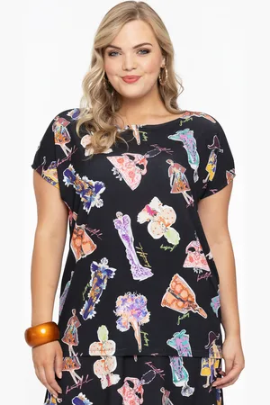Yoek Wijd shirt | Zwart | Maat 38/40