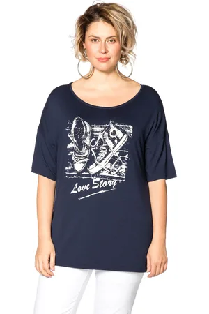 Yoek Wijd shirt Love Story | Blauw | Maat S