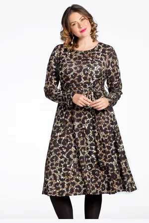 Yoek Jurk met strik LEO GRANDE | Zwart | Maat 38/40
