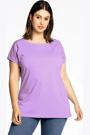 Yoek T-shirt kapmouwen | Licht Paars | Maat 38/40
