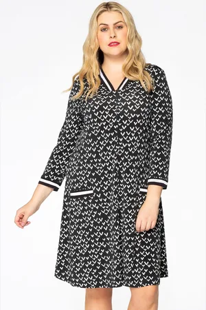 Yoek Tuniek met boorden VENCE | Zwart | Maat 38/40