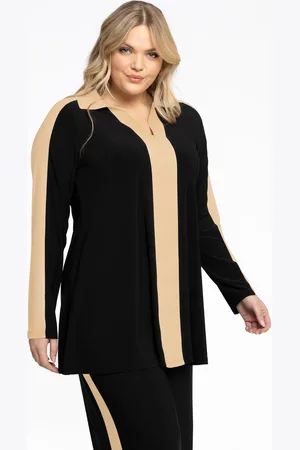 Yoek Tuniek Contrast Lines | Zwart | Maat 38/40