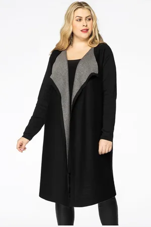 Yoek Vest met contrast | Zwart | Maat 38/40