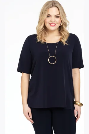 Yoek T-shirt A-lijn | Blauw | Maat 38/40