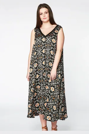 Yoek Jurk AFRICA | Wit | Maat 38/40