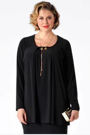 Yoek Shirt met ketting | Zwart | Maat S