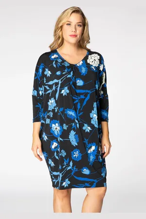 Yoek Tunic knotted neckline SUZY | Zwart | Maat 38/40
