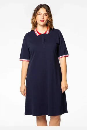 Yoek Jurk polo | Blauw | Maat 38/40