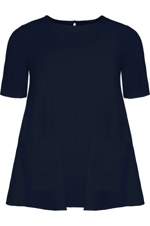 Yoek Tuniek A-lijn met zakken | Blauw | Maat 38/40
