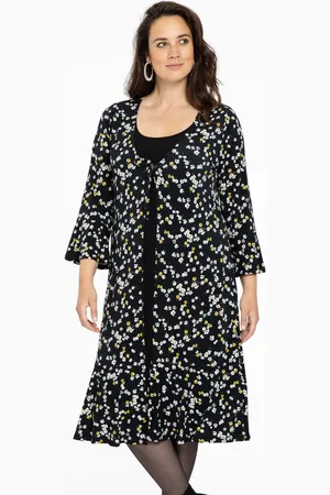 Yoek Cardigan met ruches DAISY | Zwart | Maat 38/40