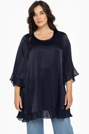 Yoek Wijde blouse | Blauw | Maat 38/40
