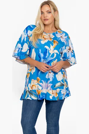Yoek Tuniek met ruches BAROQUE | Licht Blauw | Maat 38/40