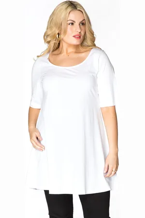 Yoek Tuniek wide bottom | Wit | Maat 38/40