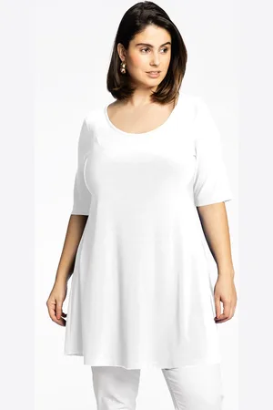 Yoek Tuniek wide bottom | Wit | Maat 38/40