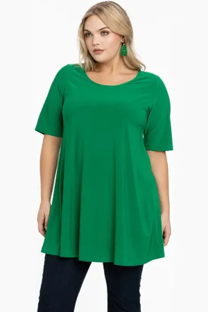 Yoek Tuniek wide bottom | Groen | Maat 38/40