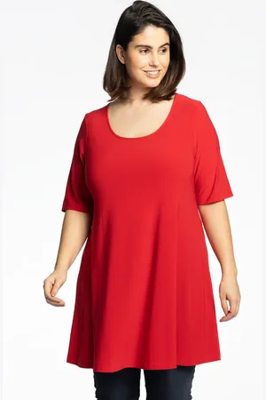 Yoek Tuniek wide bottom | Rood | Maat 38/40