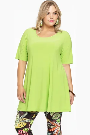 Yoek Tuniek wide bottom | Groen | Maat 38/40