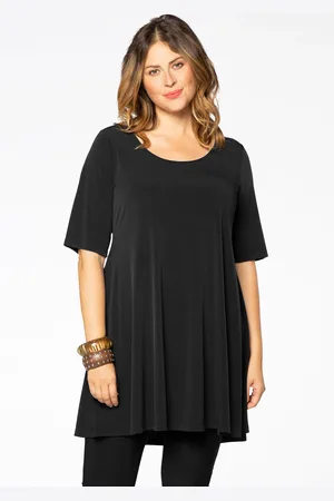 Yoek Tuniek wide bottom | Zwart | Maat 38/40