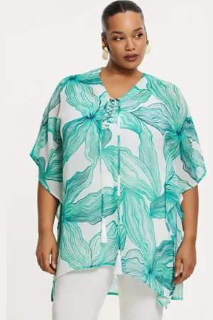 Yoek Kaftan SEASTAR | Turquoise | Maat 38/40