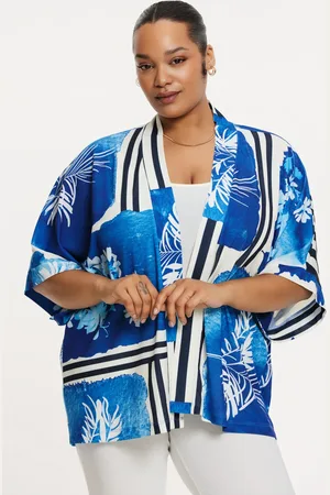 Yoek Kimono AZZURRO | Blauw | Maat 38/40
