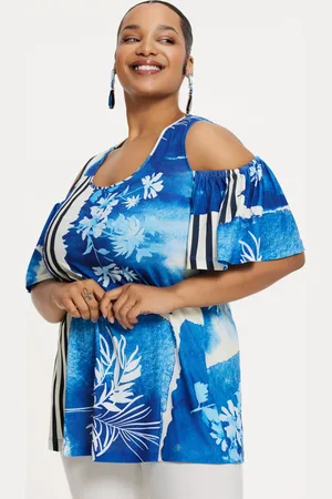 Yoek Top A-lijn AZZURO | Blauw | Maat 38/40