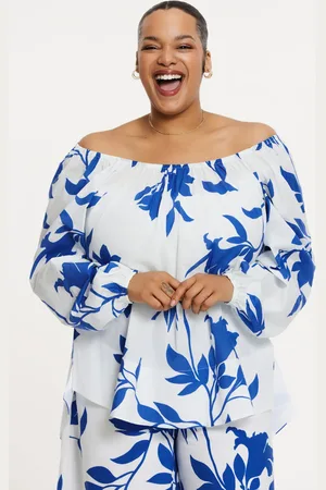 Yoek Top FIORELLINA | Indigo | Maat 38/40