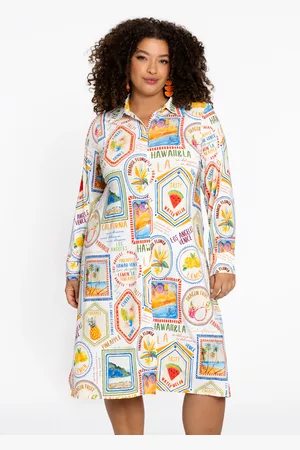 Yoek Lange blouse TROPICANA | Beige | Maat 38/40