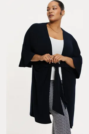 Yoek Vest met knoop | Blauw | Maat 38/40