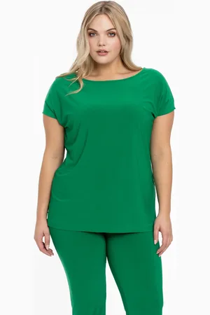 Yoek T-shirt kapmouwen | Groen | Maat 38/40