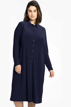Yoek Blouse midi | Blauw | Maat 38/40