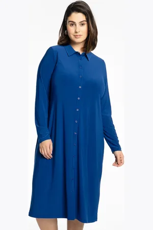 Yoek Blouse midi | Indigo | Maat 38/40