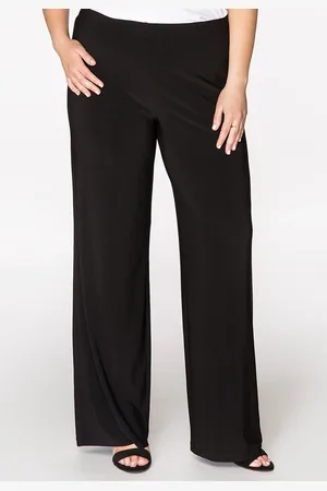 Yoek Wijde broek | Zwart | Maat 38/40