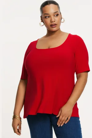 Yoek Shirt | Rood | Maat 38/40
