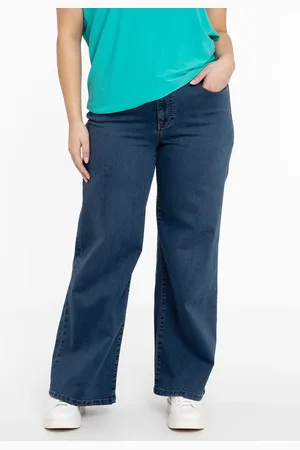 Yoek Jeans 5 pockets wide leg | Indigo | Maat 38
