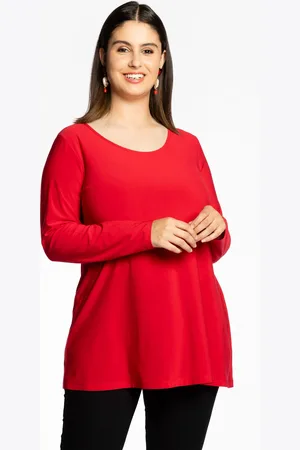 Yoek Tuniek wide bottom | Rood | Maat 38/40