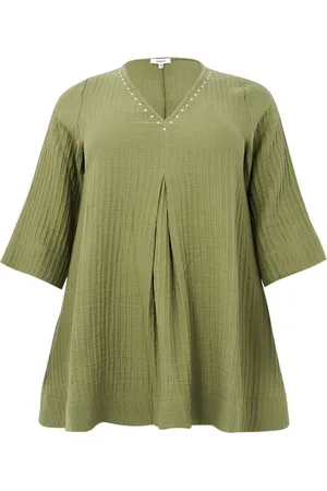 Yoek Tuniek Swing met plooi | Licht Groen | Maat 38/40